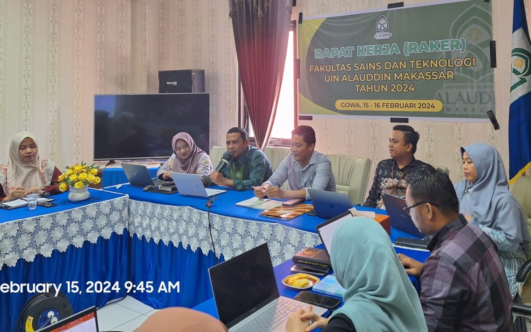 SPI UIN ALAUDDIN MEMBERIKAN MATERI DALAM RAPAT KERJA FAKULTAS SAINS DAN TEKNOLOGI UIN ALAUDDIN MAKASSAR